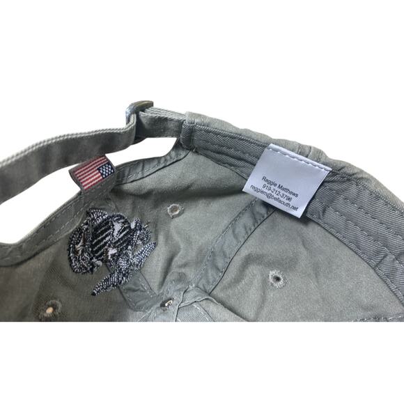 Surefire Marine Corps Men's Unisex 6 Panel OD Green Baseball Cap Hat Adjustable - Picture 7 of 7